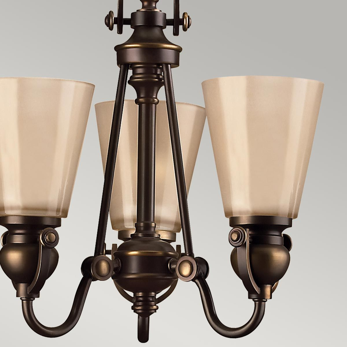 Hinkley Mayflower Kronleuchter Leuchte 3 Flammig Olde Bronze Led Siehe Text/Foto B-Ware - 640665416312