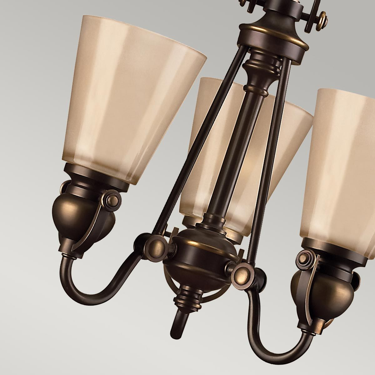 Hinkley Mayflower Kronleuchter Leuchte 3 Flammig Olde Bronze Led Siehe Text/Foto B-Ware - 640665416312