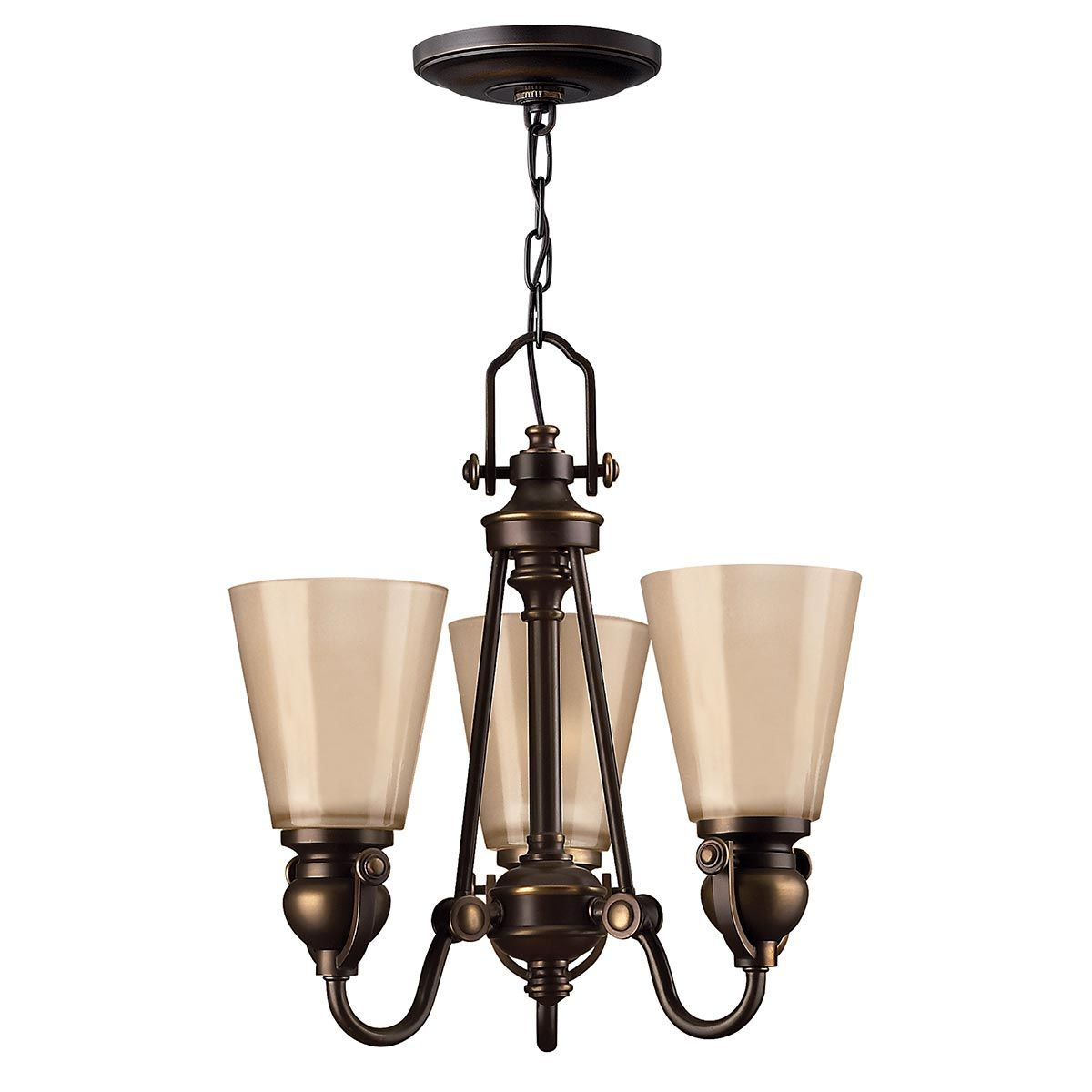 Hinkley Mayflower Kronleuchter Leuchte 3 Flammig Olde Bronze Led Siehe Text/Foto B-Ware - 640665416312