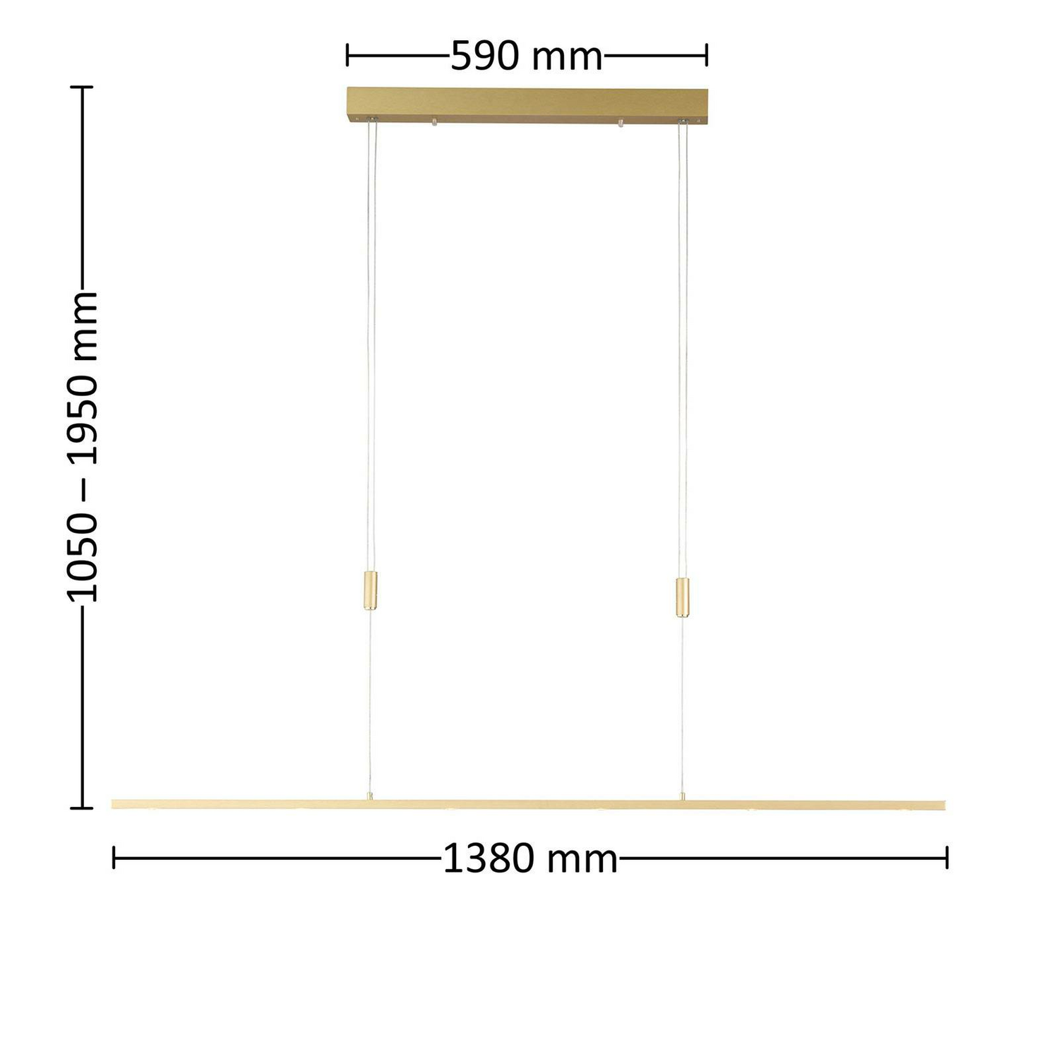 Rothfels Led Pendelleuchte Tolu Deckenlampe Hängeleuchte Lampe Leuchte Mess184 B-Ware - 4251096567717