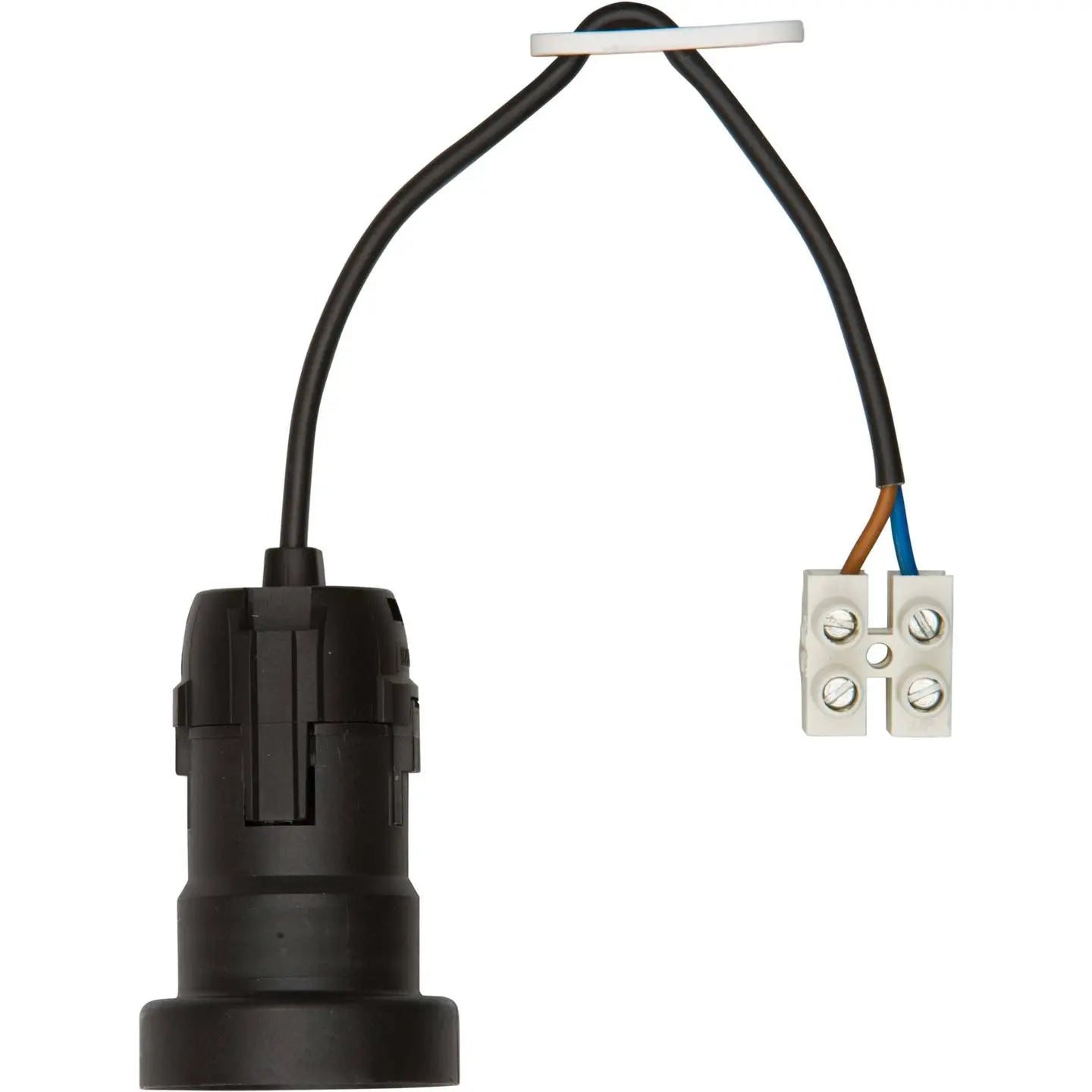 B-Ware Bachmann Leuchtenfassung Lampenfassung E27 Lampensockel Schwarz 10 Stück - 4057298009198