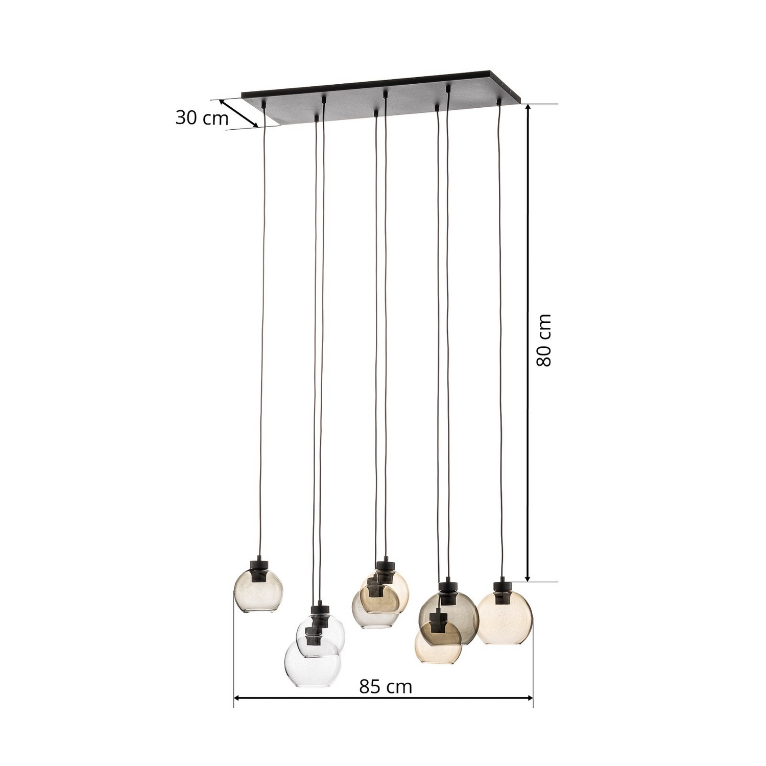 B-Ware Euluna Hängeleuchte Cubus Wohnzimmerleuchte Pendelleuchte Deckenlampe 8 Flm  726