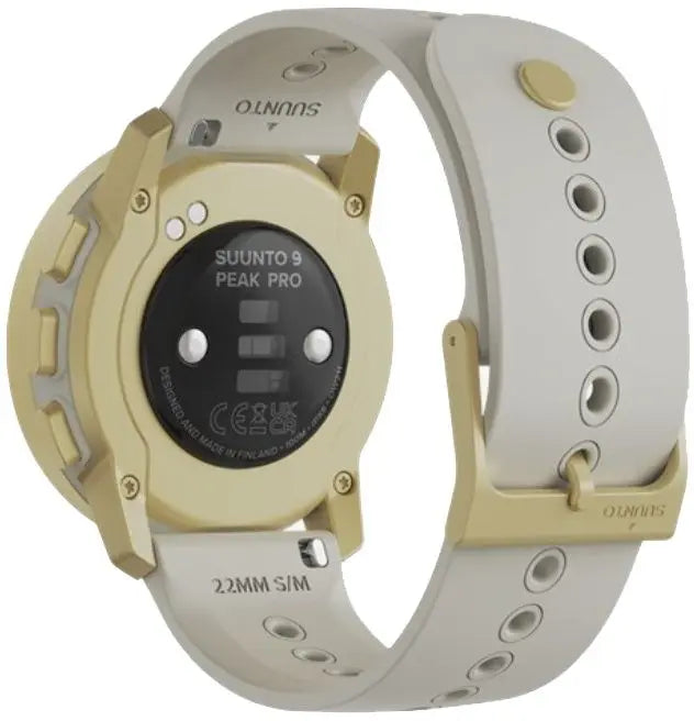B-Ware Suunto Sportuhr Fitnessuhr 9 Peak Pro Gold Silikon Gps Multisport Uhr Größe S - 6417084508621