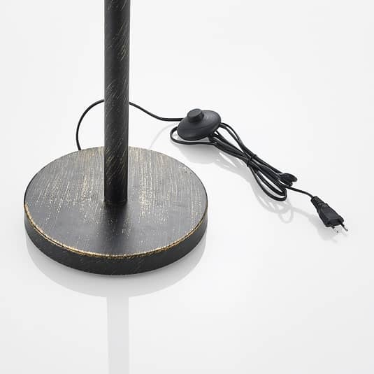 Lucande Evory Stehleuchte Stehlampe Standleuchte Lampe Leuchte Schwarz Gold G9 B-Ware