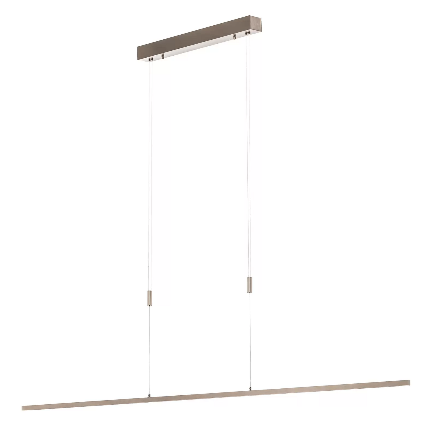 B-Ware Quitani Led Pendelleuchte Tolu Nickel Länge 158 Cm Pendellampe Lampe Deckenlampe