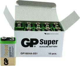 GP Batteries Super 9 V Block-Batterie Alkali-Mangan Mignon-Batterie 9 V 10er-Set