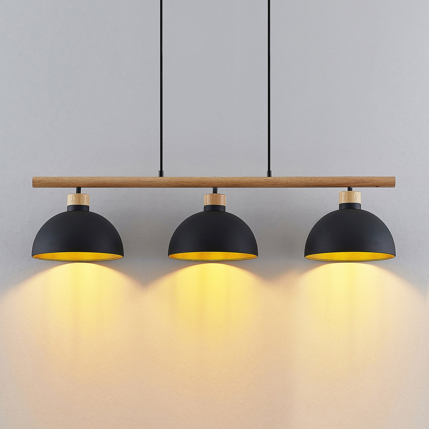 Lindby Tirzana Hängeleuchte Deckenlampe Pendelleuchte E27 Dreiflammig Schwarz B-Ware - 4251911708950