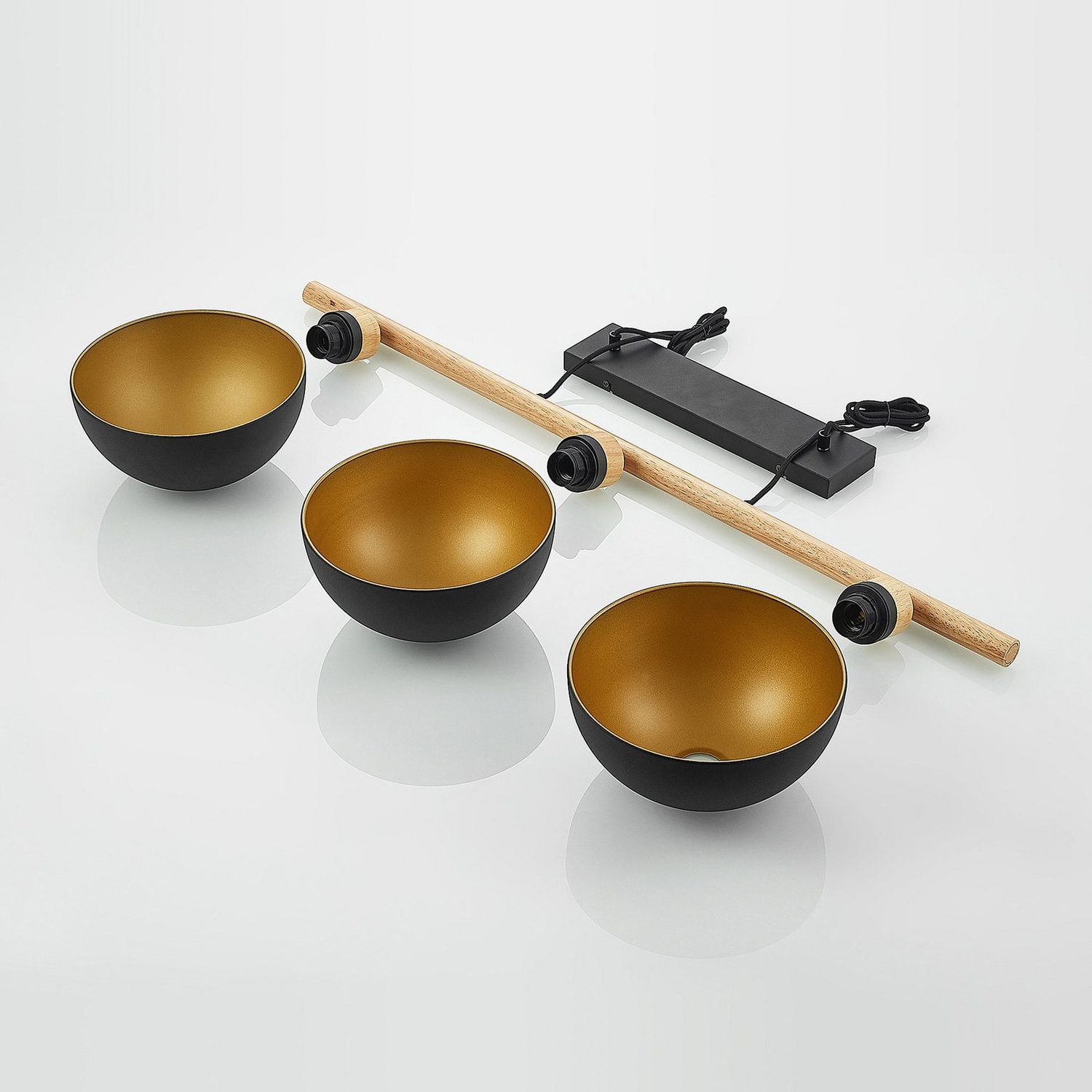 Lindby Tirzana Hängeleuchte Deckenlampe Pendelleuchte E27 Dreiflammig Schwarz B-Ware - 4251911708950