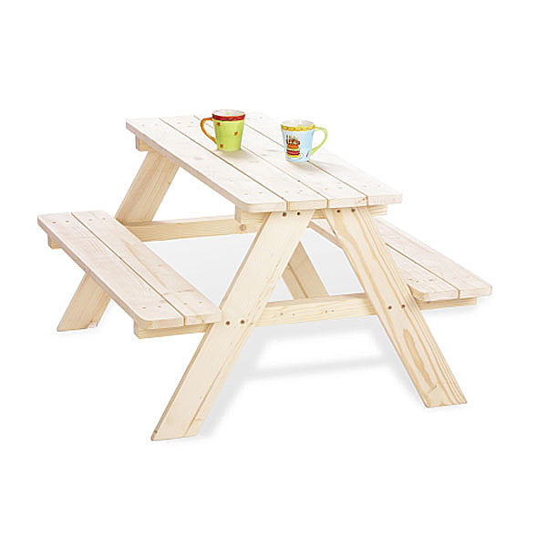 Pinolino Kindersitz Gruppe Nicki Bank Tisch Sitzmöglichkeit Holz 90 X 85 X 50570 B-Ware