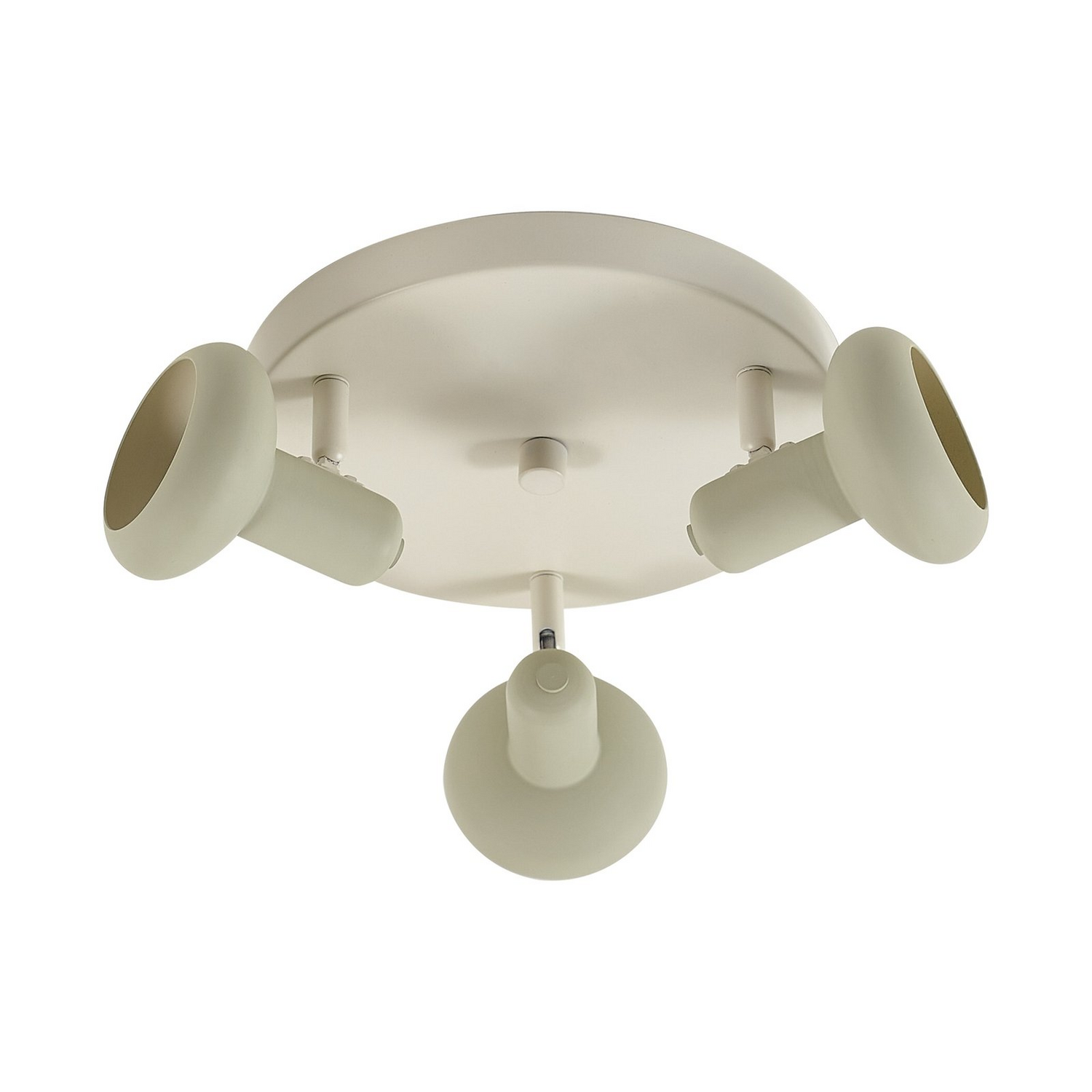 B-Ware Lindby Deckenstrahler Huby Deckenlampe Leuchte 3 Flammig Creme/Hellgrün Eisen