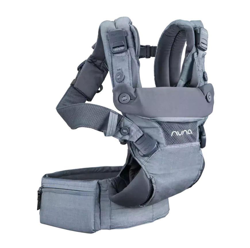 Nuna Cudl Softened Denim Trage Babytrage Kindertrage Neugeboreneneinsatz B-Ware