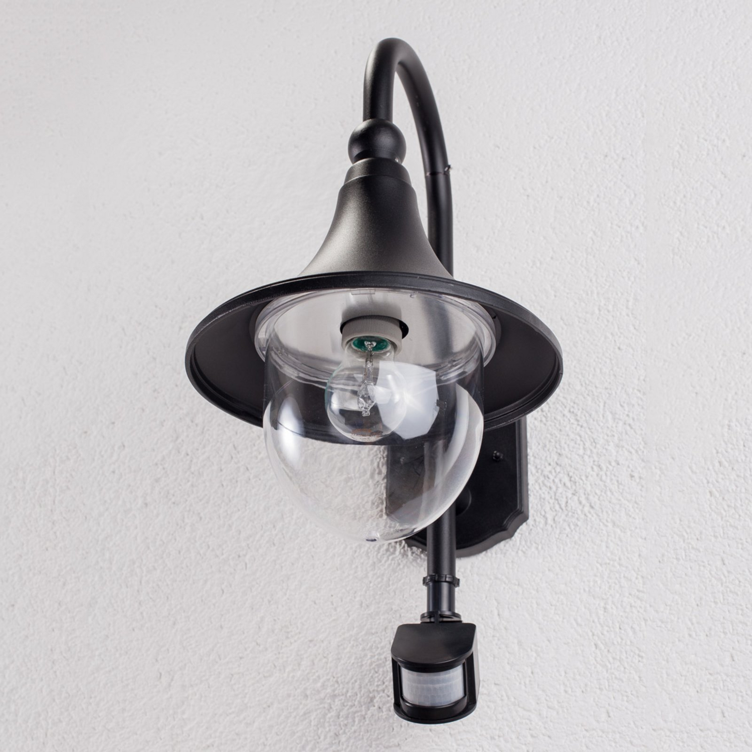 B-Ware Lindby Außenwandleuchte Daphne Wandleuchte Lampe Leuchte Bewegungssensor Schw296