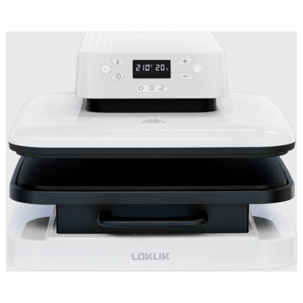 Loklik Transferpresse Presse Auto Heat Press weiß für Textilien Plotterfolie - 6976230000414