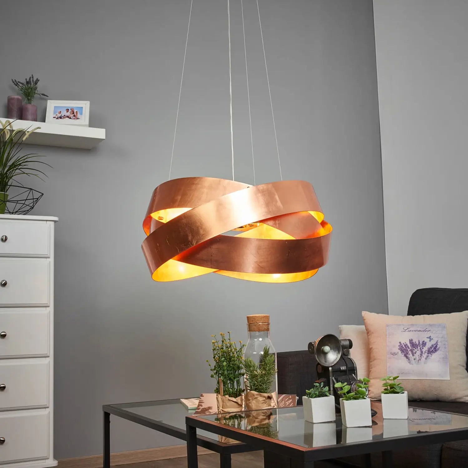 B-Ware Marchetti Hängeleuchte Pendelleuchte Pura Kupfer Metall Wohnzimmer Beleuchtung - 6504496