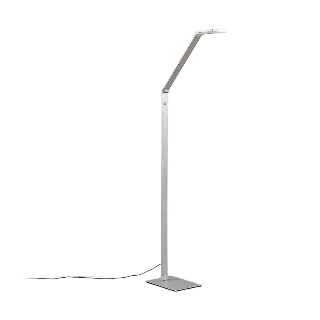 Lucande LED-Stehleuchte Resi mit Dimmer Stehlampe Lampe Alu 8W