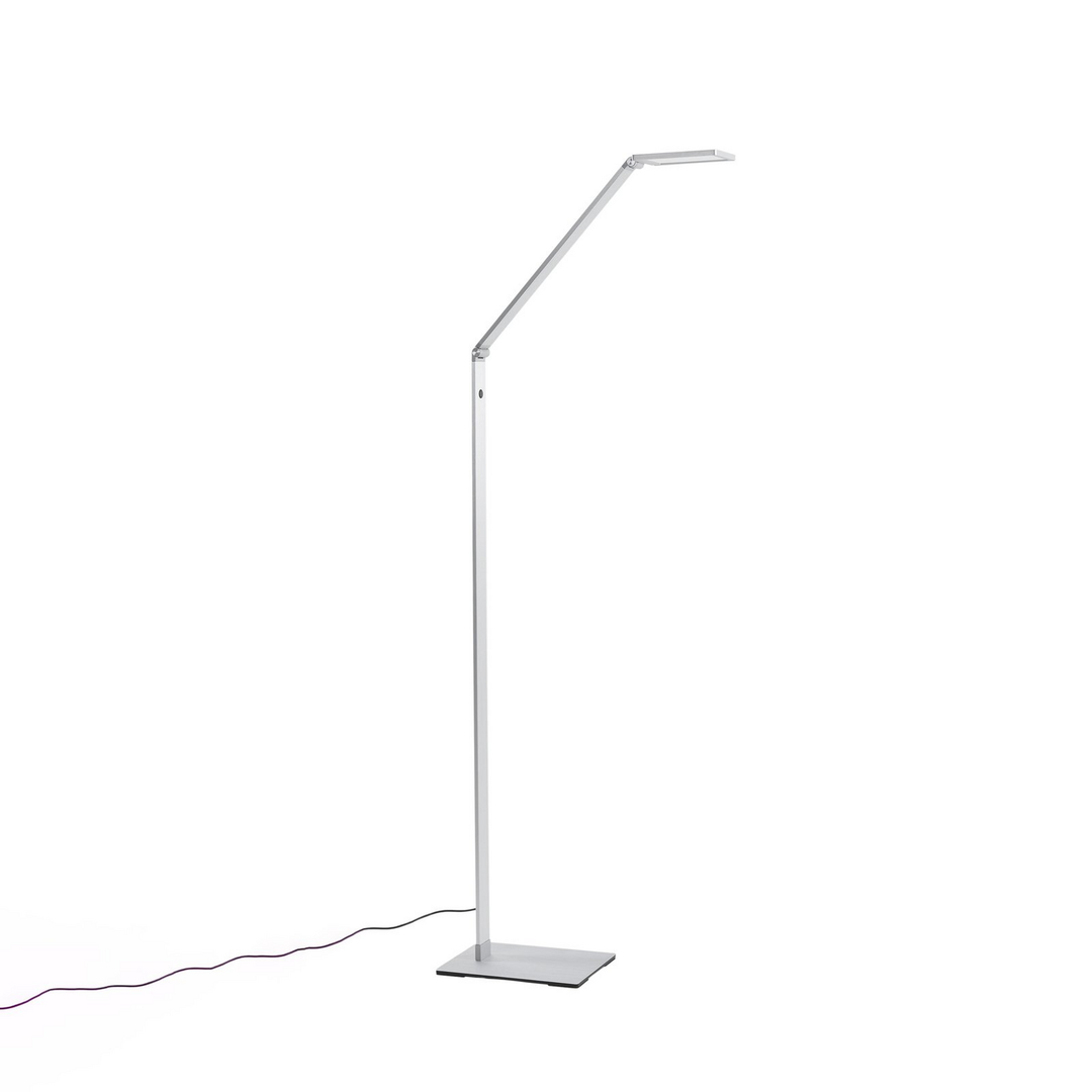 Lucande LED-Stehleuchte Resi mit Dimmer Stehlampe Lampe Alu 8W
