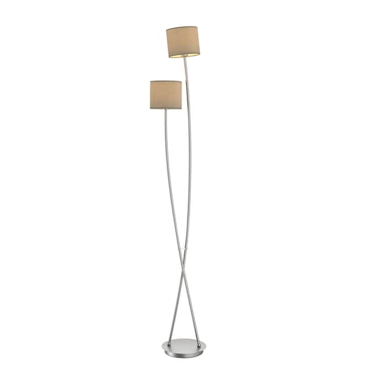 Lucande Juljana Stehlampe 2 Flg Stoffschirme Standleuchte Stehleuchte Lesela776 B-Ware - 4251096583892