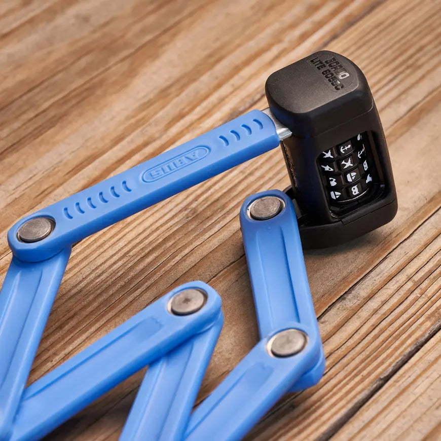 B-Ware Abus Faltschloss Schloss Fahrradschloss Bordo Lite Mini 6055 C60 Blau Halterung - 655043417881