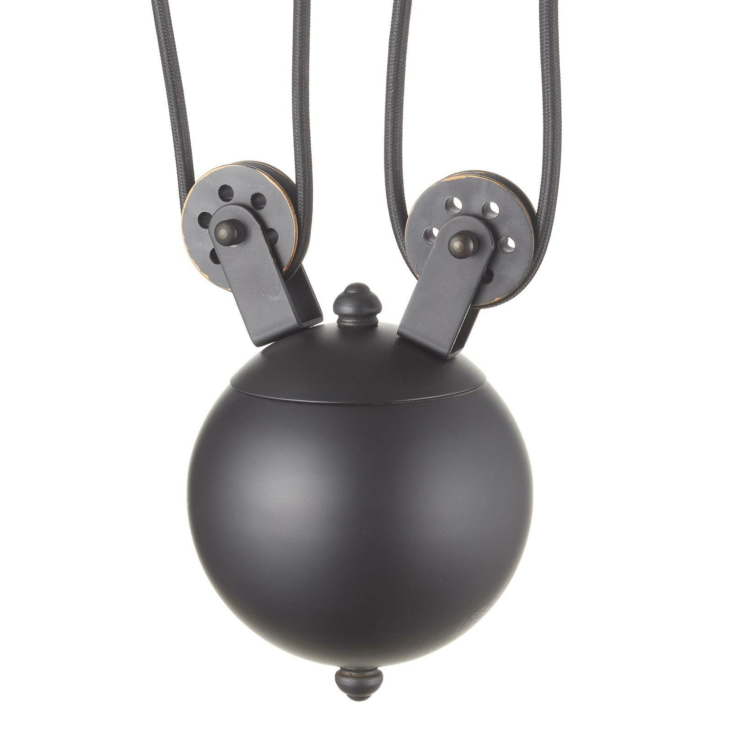 Suspension Westinghouse Iron Hill, 3 ampoules E27, noire