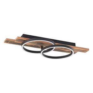 B-Ware Lindby Deckenleuchte Lampe Led Holz Hell Warmweiss 75 Cm Sentoa