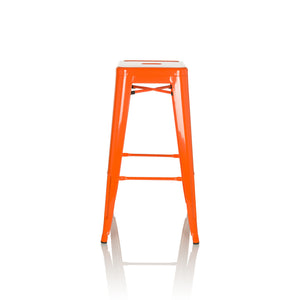 B-Ware hjh OFFICE Barhocker Hocker Sitzgelegenheit Stahl orange stapelbar VANTAGGIO