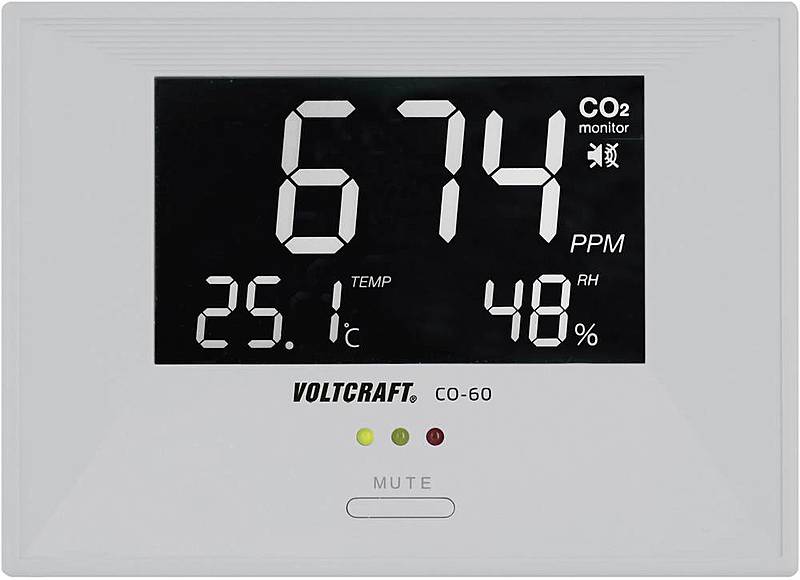 Voltcraft Co2 60 Kohlendioxid Messgerät 0   3000 Ppm Temperatur Luftfeuchte120 B-Ware