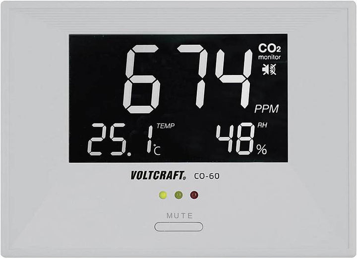Voltcraft Co2 60 Kohlendioxid Messgerät 0   3000 Ppm Temperatur Luftfeuchte120 B-Ware