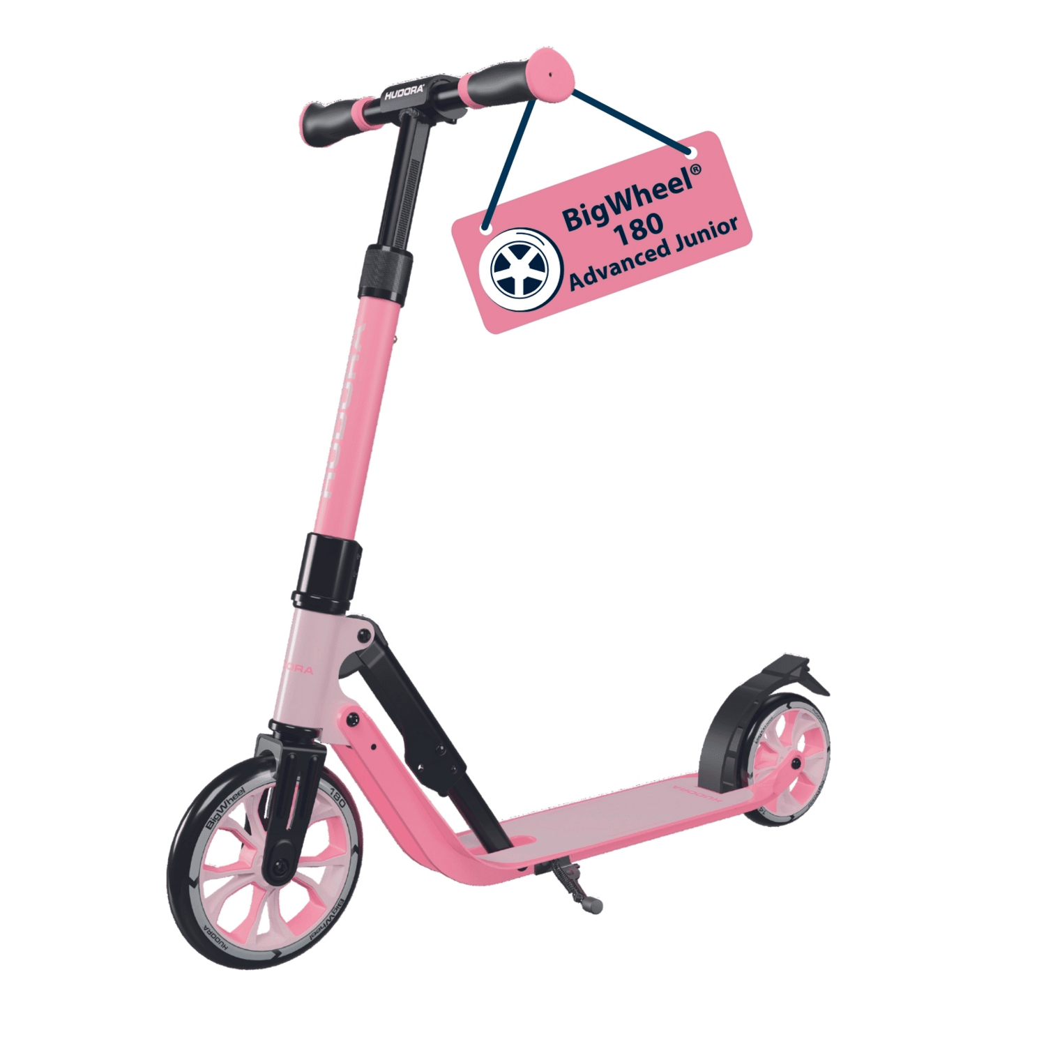 HUDORA 180 AdvancedJunior trottinette rose citadine trottinette enfant trottinette pliable
