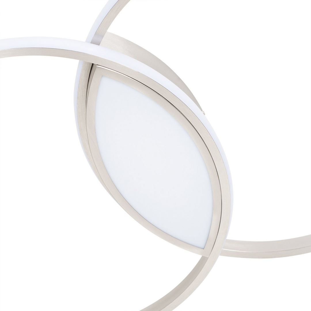 Lindby Valerna Led Deckenlampe Hängeleuchte Lampe Leuchte 31 W Stepdim Nickel B-Ware - 4251911758559