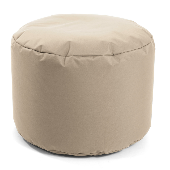 Mokebo Outdoor Pouf O. Hocker 60x40cm In Beige Für Balkon & Garten 'Der Ruhep9 B-Ware