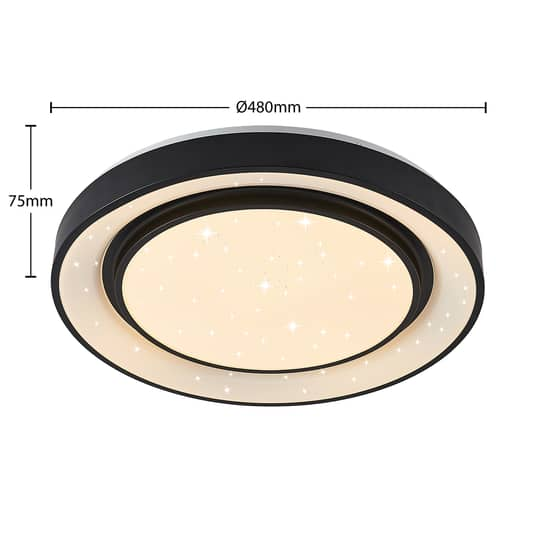 Lindby Gamino LED-Deckenlampe RGBW Smart Ø 48 cm Deckenlampe Lampe Leuchte 48W