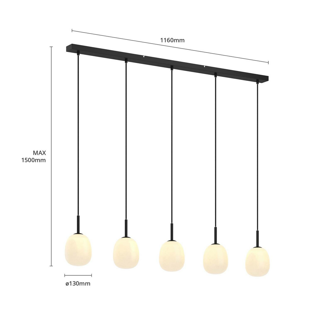 Lindby Etiena Pendelleuchte Deckenlampe Wohnzimmerleuche Hängeleuchte Lampe G9