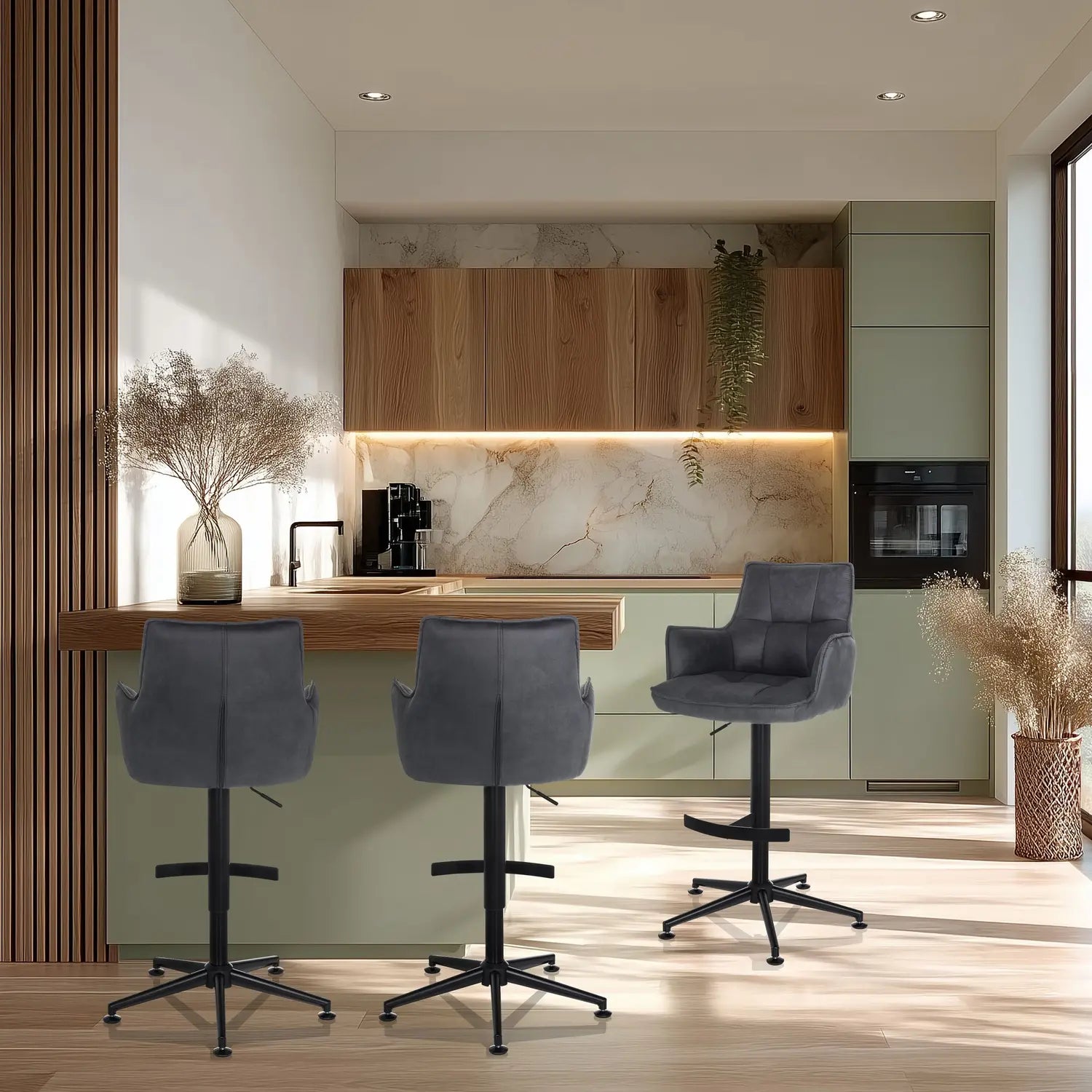B-Ware Hjh Living Barhocker Drehstuhl Hocker Solao Life High Armlehnen Siehe Text/Foto - 4064323106623