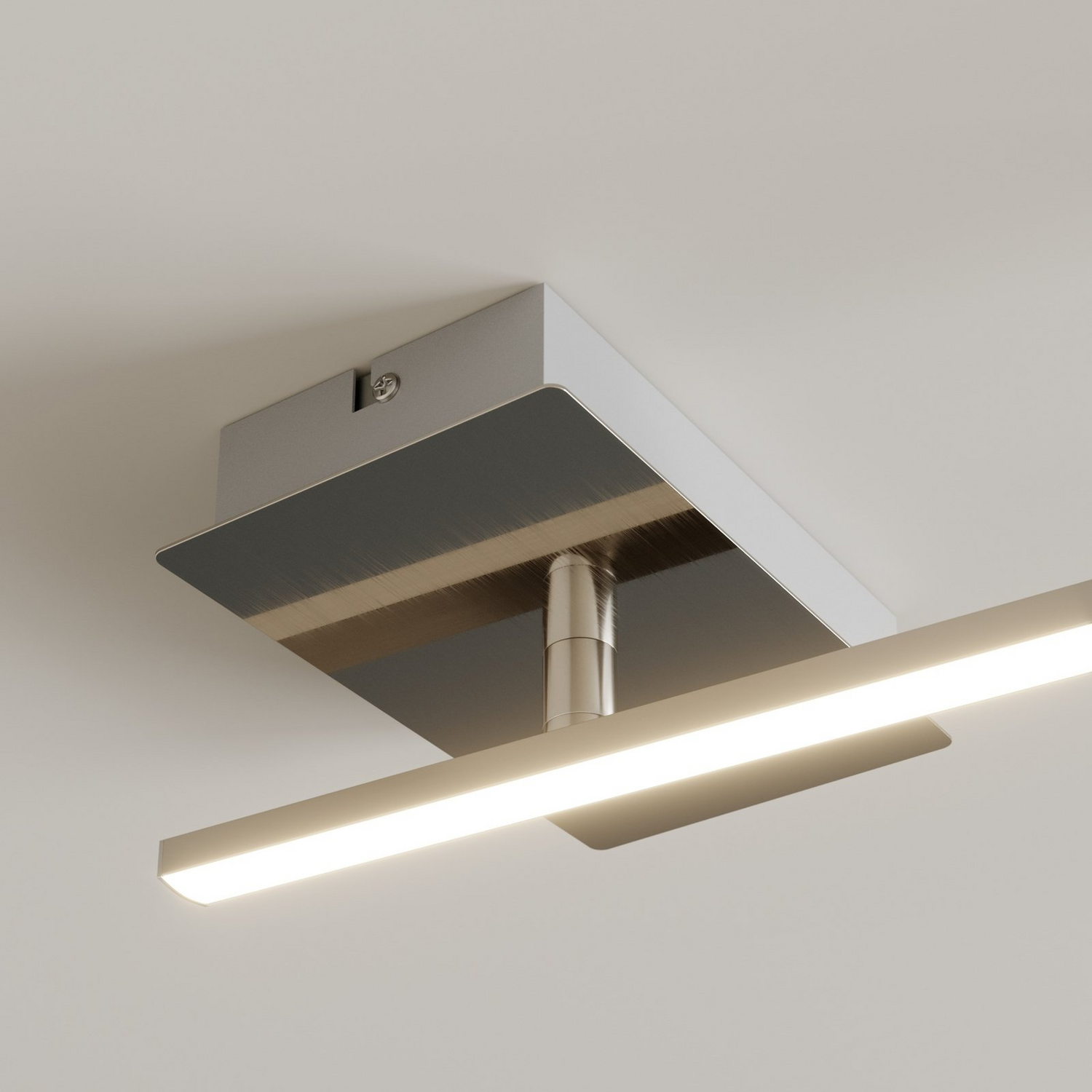 B-Ware Trio Lighting Led Deckenlampe Indira Hängelampe Lampe Leuchte Dimmbar 25 W Nickel