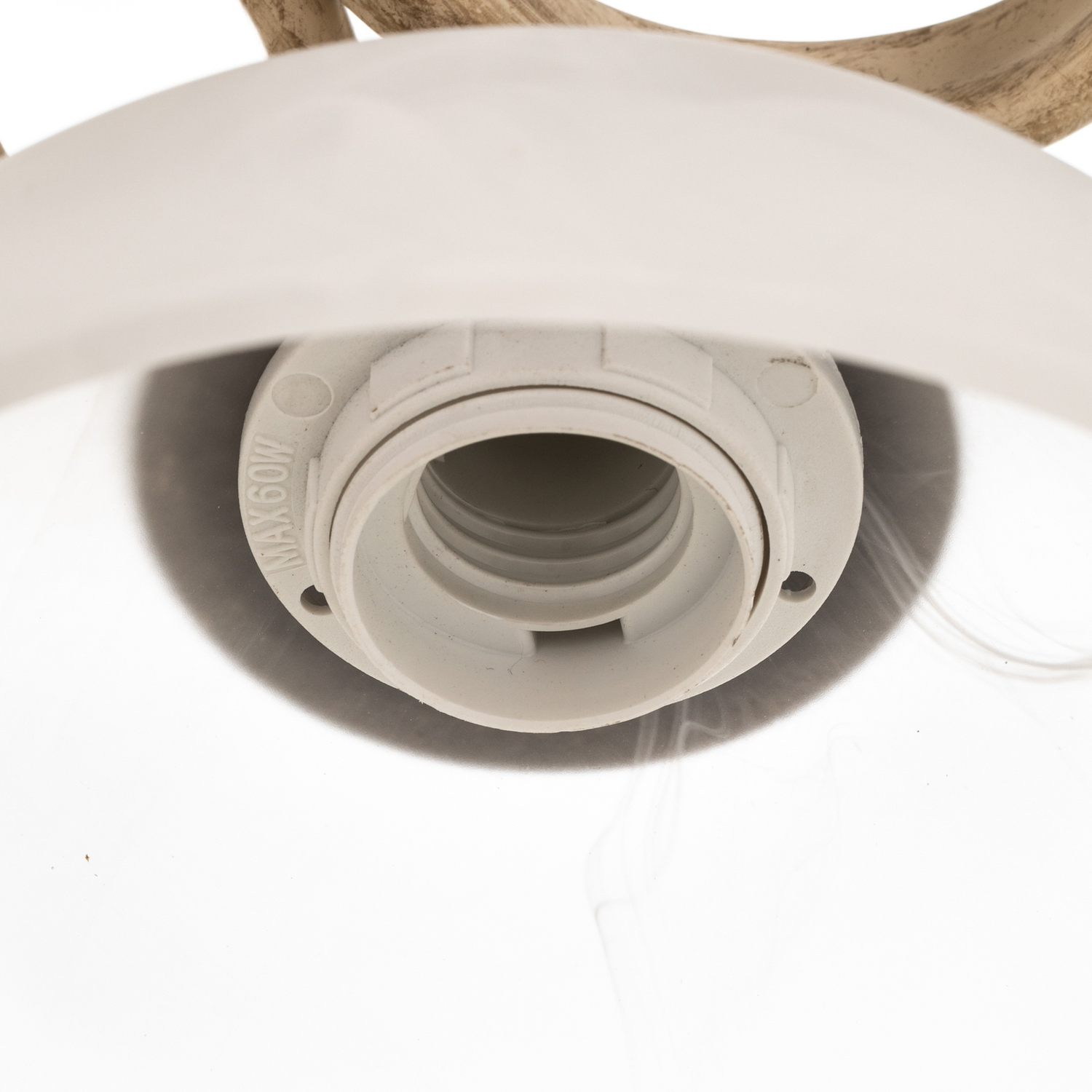 Deckenlampe Flora Fünf Glasschirme Weiß Messing Deckenleuchte Lampe Leuchte S51 B-Ware - 5907565959727