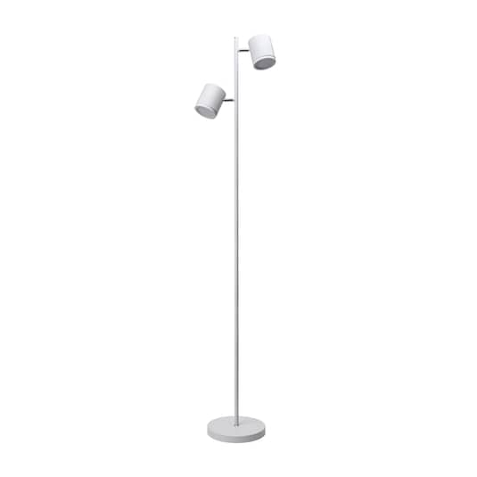 Lindby Emelja LED-Stehleuchte Stehlampe Standleuchte Leselampe Lampe weiß GU10