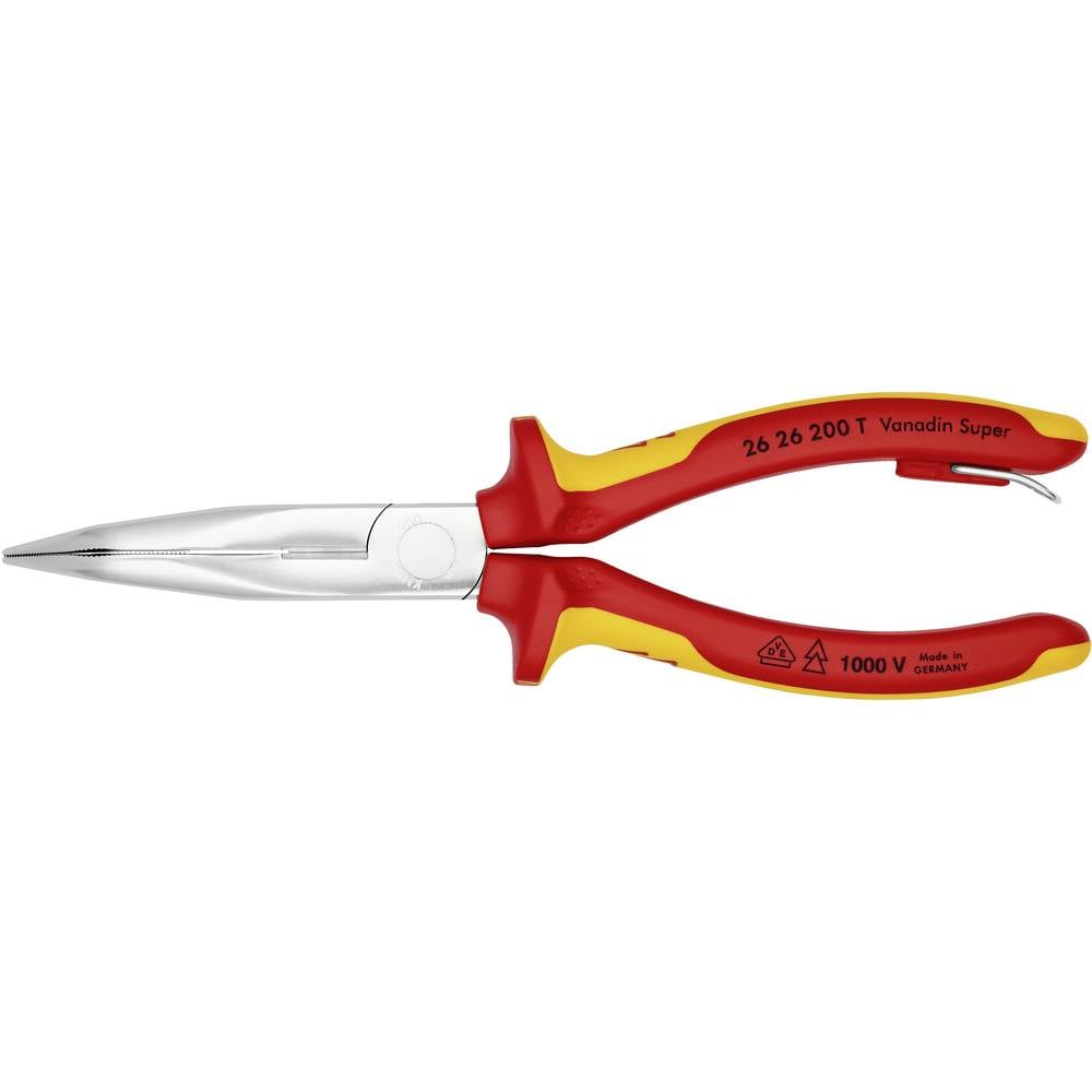 Knipex 26 26 200 T Flachrundzange Storchschnabelzange Zange Schneide