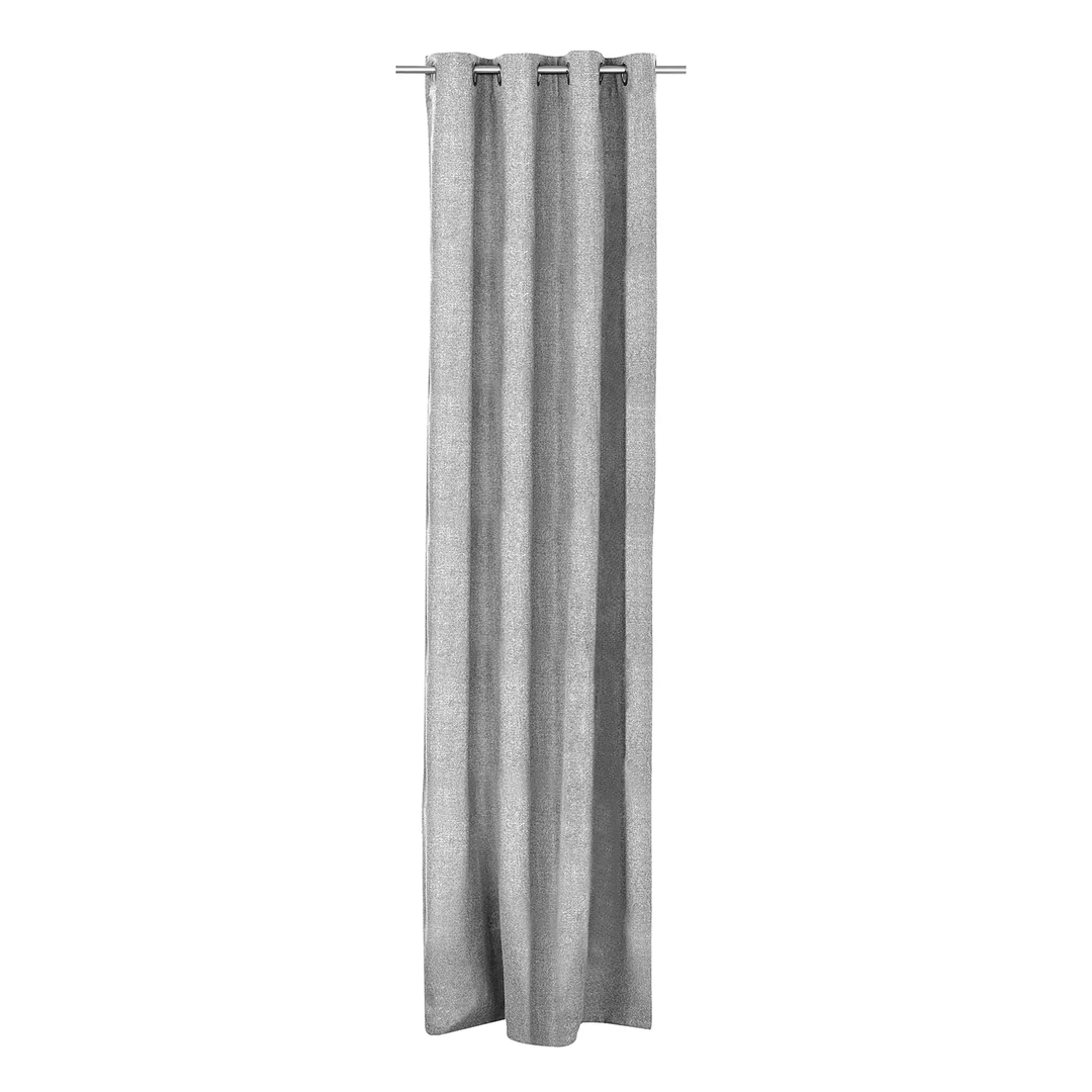 mydeco Ösenschal Chalet Vorhang Gardine Polyester Grau 135 x 245 cm