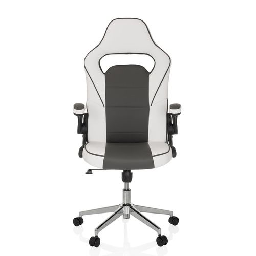 My Buero Game Sport Pro Gamingstuhl Bürostuhl Schreibtischstuhl Weiß Dunkelgrau B-Ware - 670675