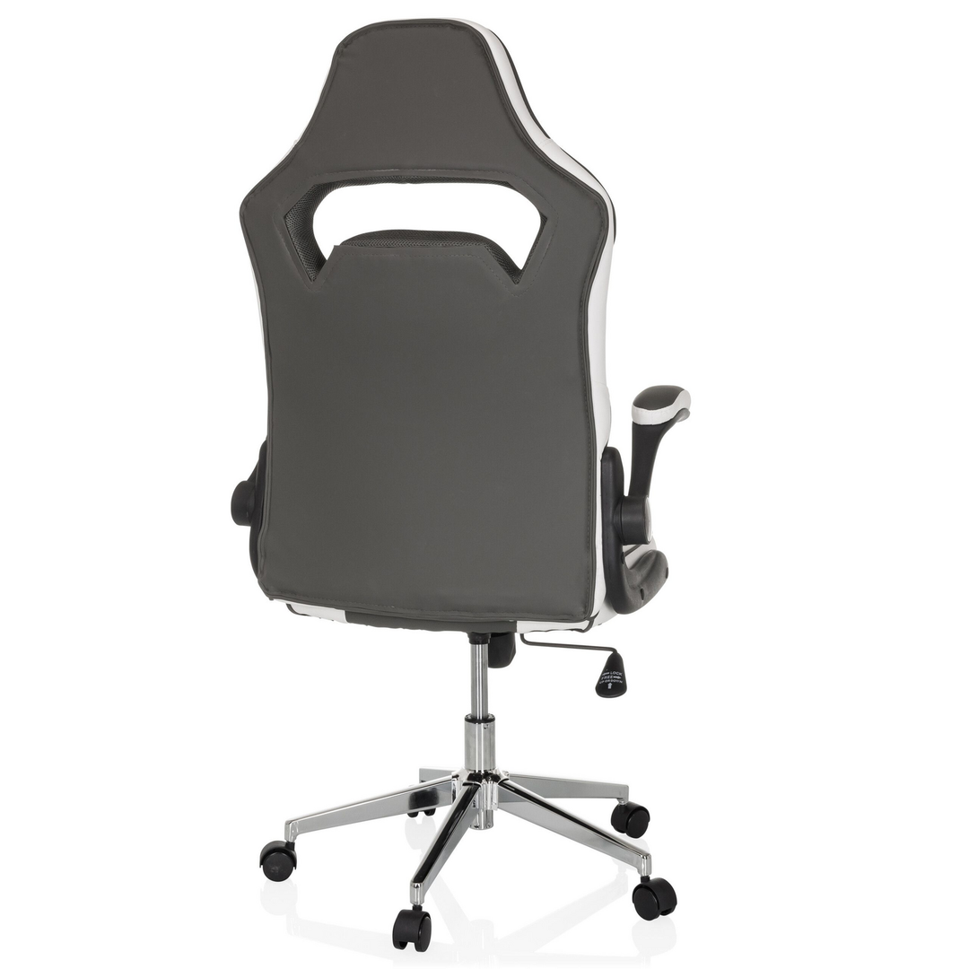 My Buero Game Sport Pro Gamingstuhl Bürostuhl Schreibtischstuhl Weiß Dunkelgrau B-Ware - 670675