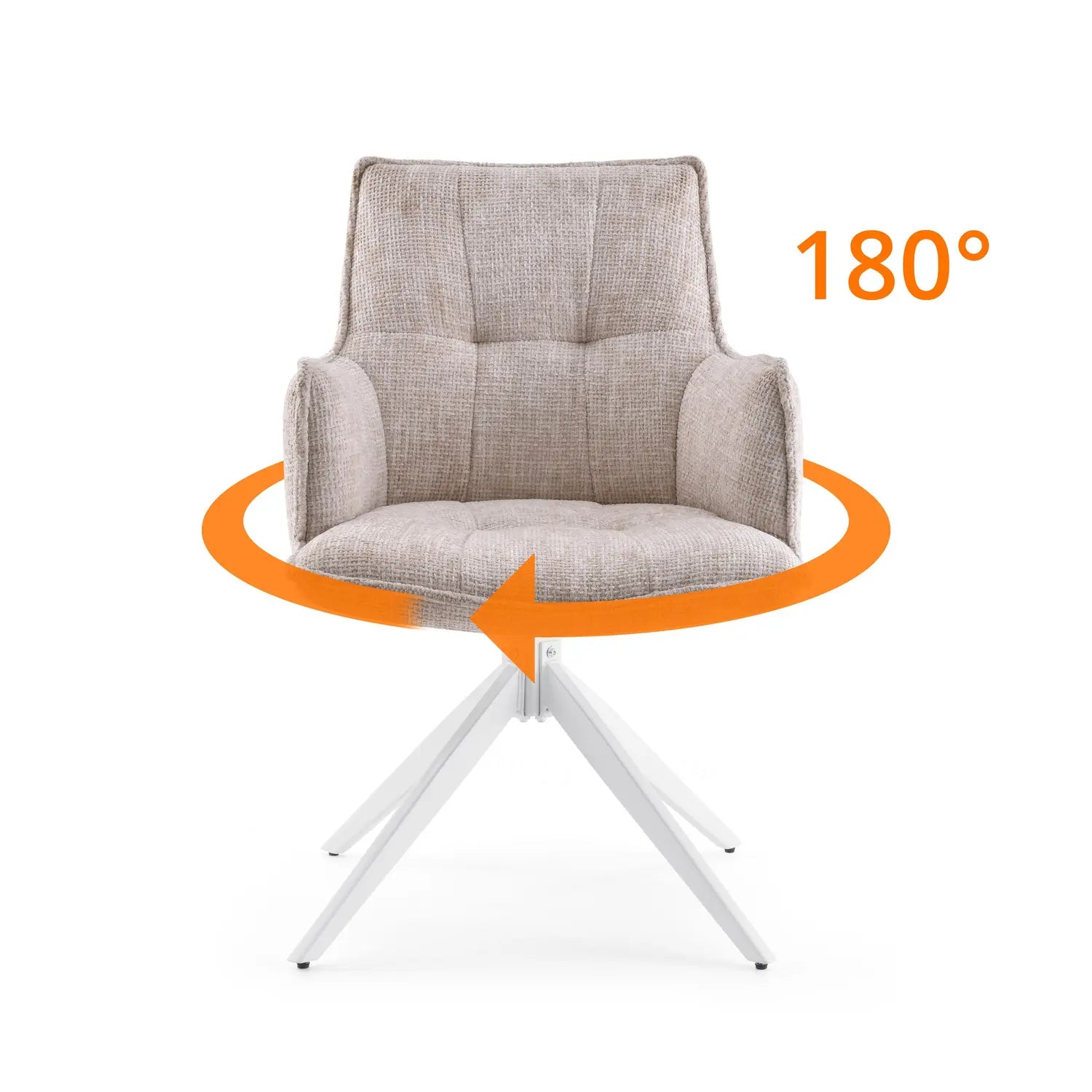 B-Ware Hjh Living Esszimmerstuhl Küchenstuhl Tavaro Stoff Armlehnenstuhl 100 Prozent - 670688