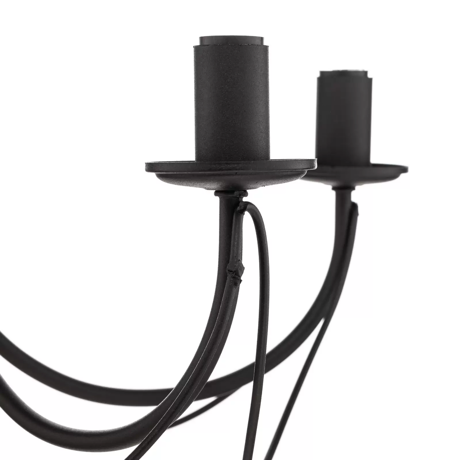 Kronleuchter Candela Schwarz 5 Flammig Lampe Deckenlampe Deckenleuchte Strahler B-Ware