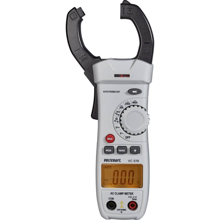 VOLTCRAFT VC-519 Stromzange kalibriert (ISO) digital CAT III 600 V Multimeter