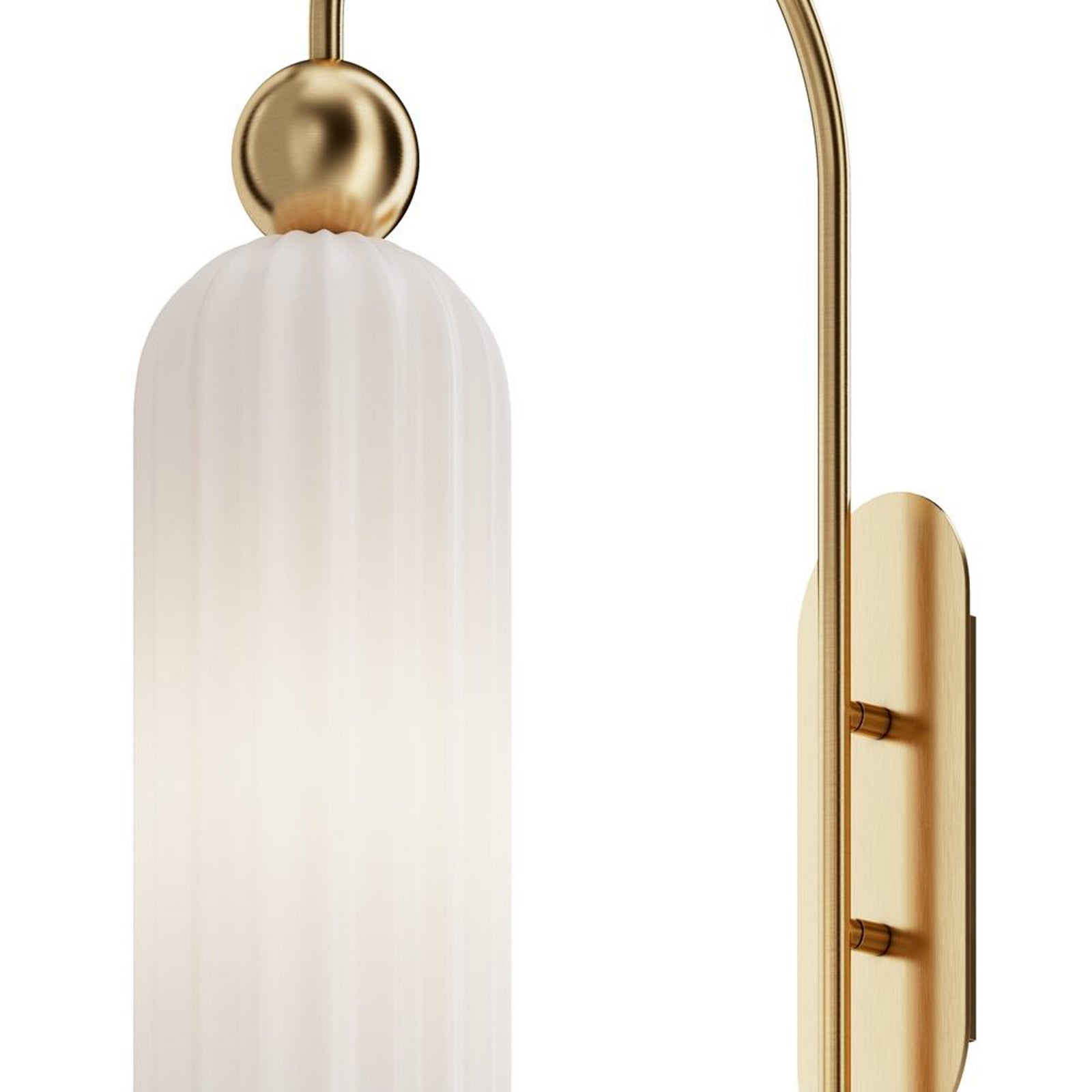 Maytoni Wandleuchte Wandlampe Antic dimmbar Leuchte Metall Glas messing weiß - 4251110031767