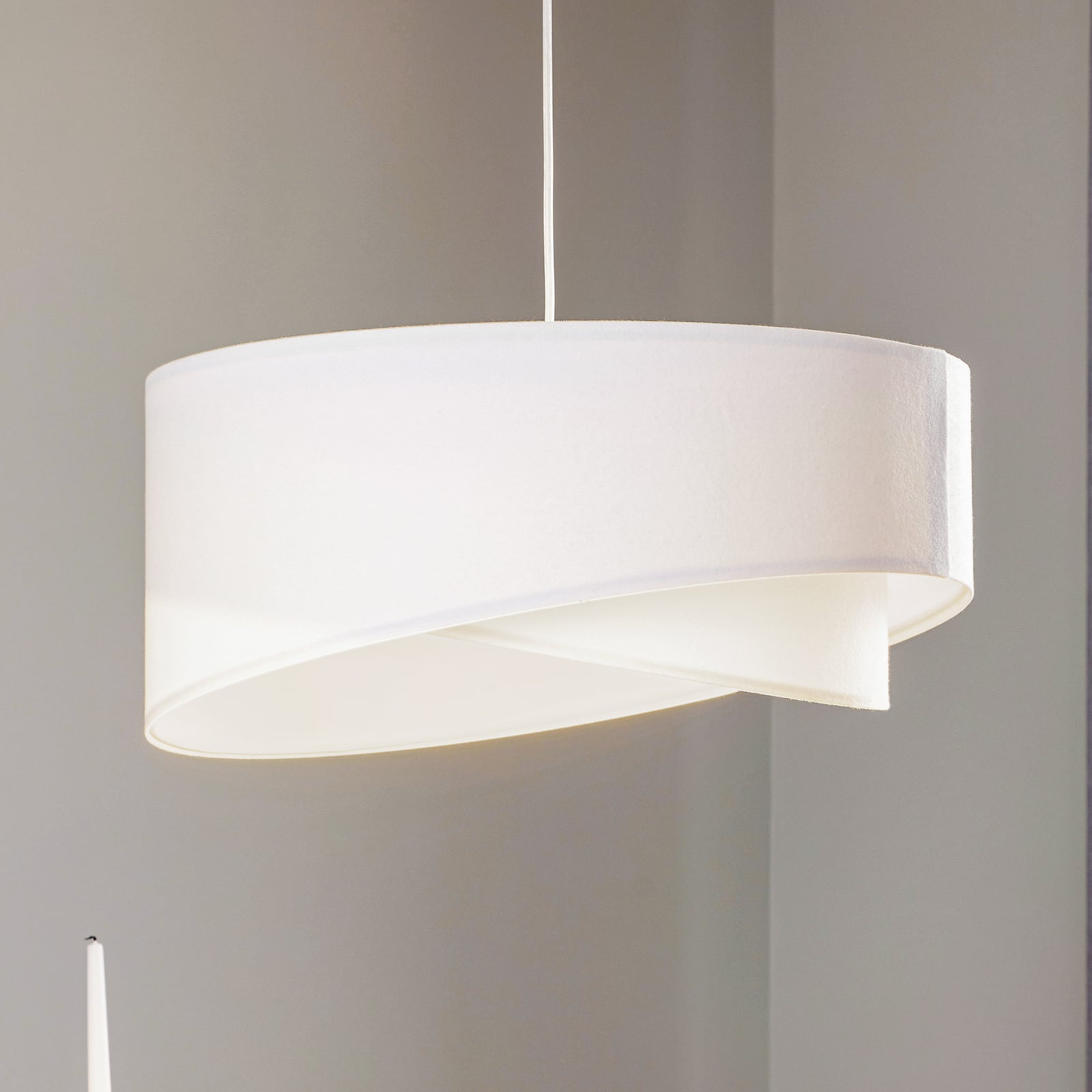 Hängeleuchte Vivien LED Pendelleuchte dimmbar handgefertigt weiß 25x50cm - 5902751345988