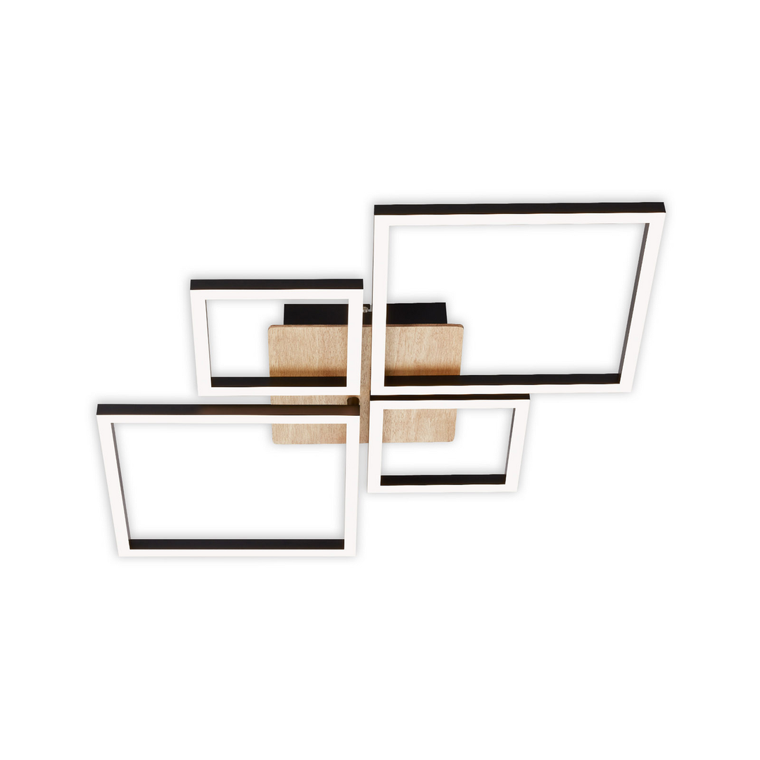 Briloner Led Deckenlampe Deckenlampe Leuchte Frame Step Dim 4 Flammig Holz975 B-Ware