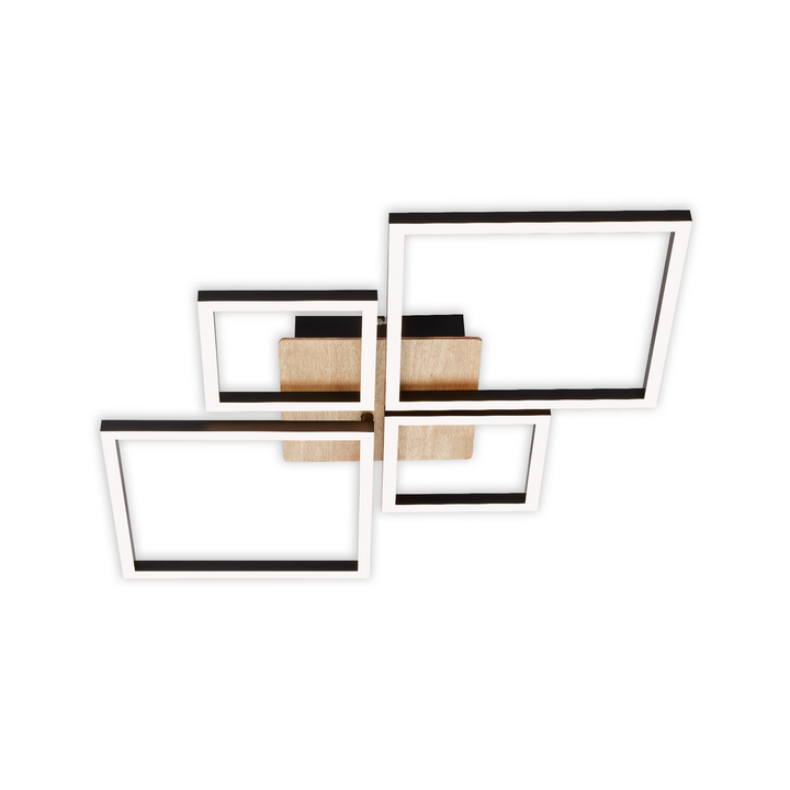 Briloner Led Deckenlampe Deckenlampe Leuchte Frame Step Dim 4 Flammig Holz975 B-Ware