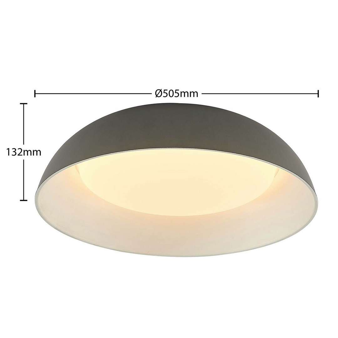 Lindby Juliven LED-Deckenlampe Hängelampe Wohnzimmerlampe Lampe Leuchte grau