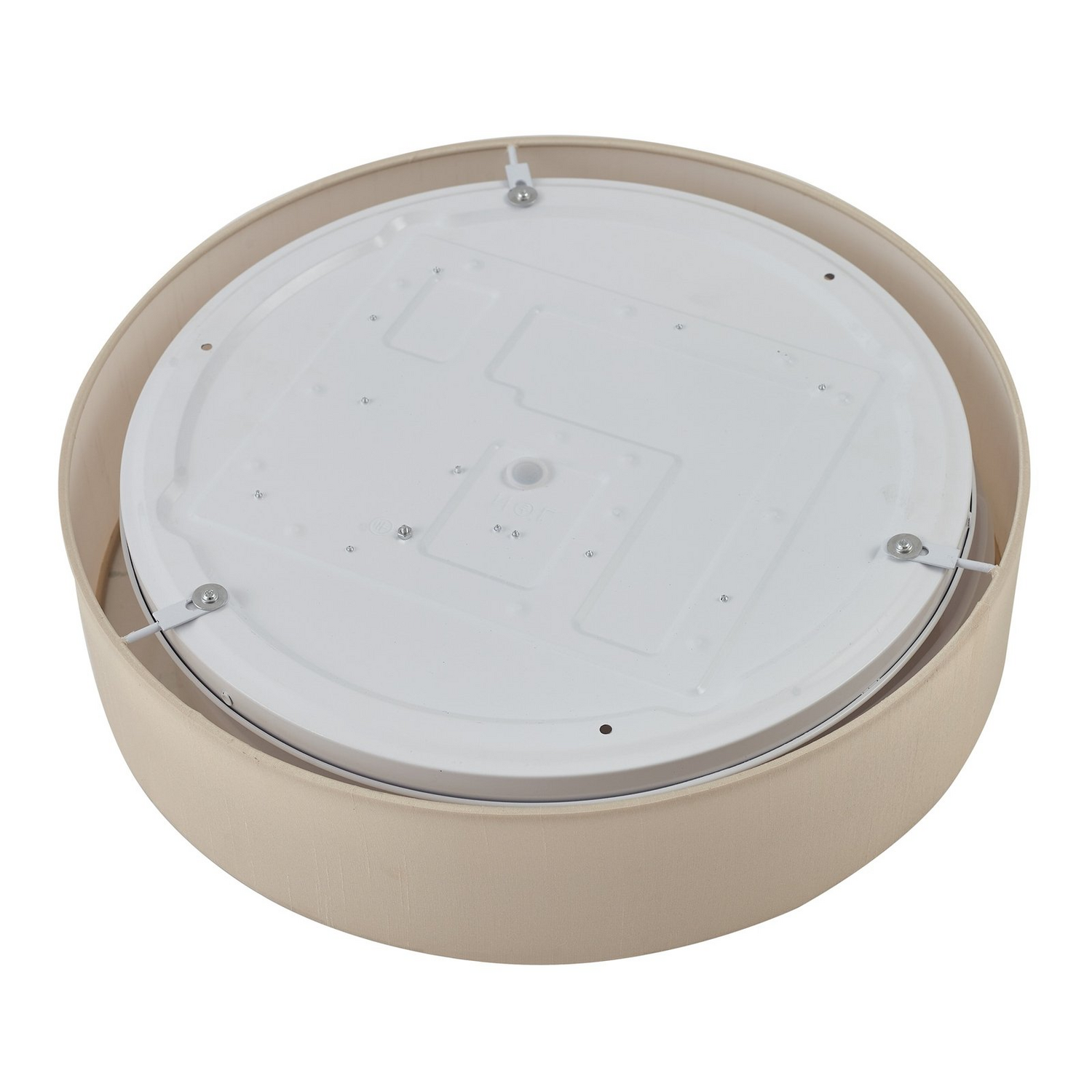 B-Ware Lindby Led Deckenleuchte Eilif Stoff Weiß ø 40 Cm Cct Deckenlampe Lampe Leuchte