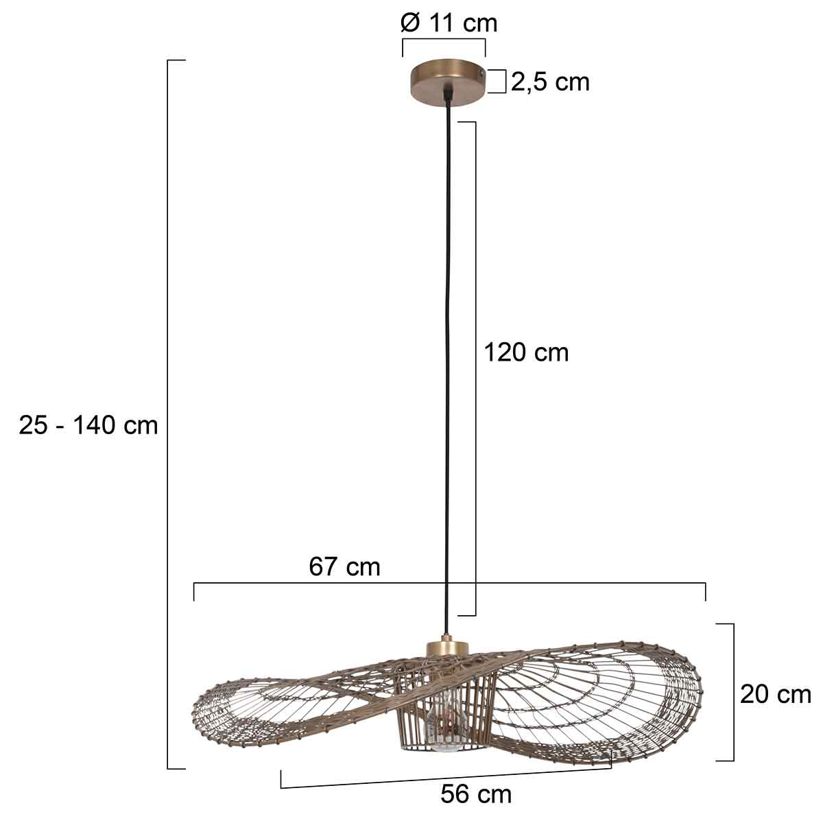 Steinhauer Chapeau Hängelampe Hängeleuchte Lampe Leuchte Pendelleuchte Licht B-Ware